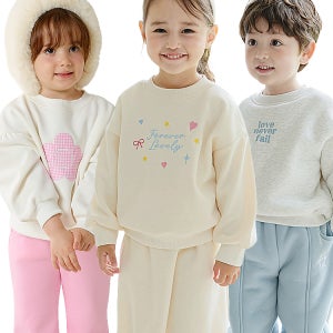 베베쥬 겨울 기모 긴팔 상하복 핫세일 24종 택1