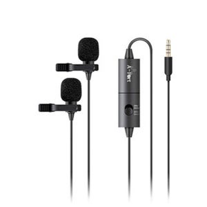 Coms 라이브 마이크로폰 듀얼 콘덴서 마이크 미니 클립형 AF5983