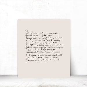 마지아갤러리 필기체그림 오브제 공간 포인트용 인테리어액자 캔버스 S 31x41cm