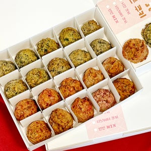 어니스트밀 사료 대용 수제간식 든든쿠키 닭고기+피넛버터 믹스, 25g, 20개