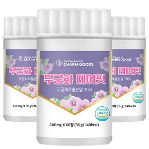 무궁화 추출물 데이핏 60정 3통