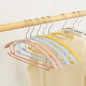 살림의기술 어깨뿔방지 논슬립 스틸 어린이 유아 아기 옷걸이 10개