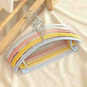 살림의기술 어깨뿔방지 논슬립 스틸 어린이 유아 아기 옷걸이 20개