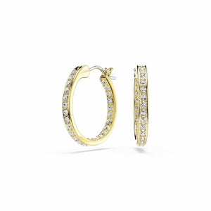 [스와로브스키/본사정품] Sommerset 골드 톤 스몰 후프 귀걸이 5735020