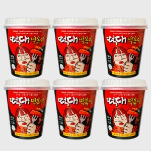 떡대 컵떡볶이 1박스 (130g x 6개입) 밀떡 실온보관 컵볶이