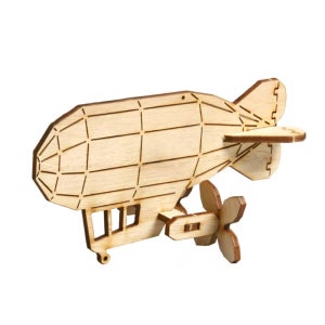 영공방 목공 DIY 직접 만드는 쉬운 조립 키트 아기 비행선 모형 소품 만들기 장난감