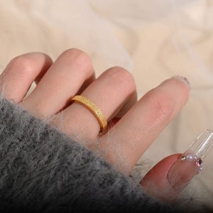 골드노이즈 패턴 티타늄 반지