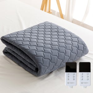 EMF안심탄소매트 무전자열선 극세사 전기매트 전기요 슈퍼싱글, 110x195cm, 네이비