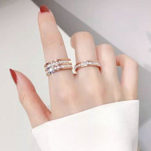 티타늄 데일리 쓰리라인 반지