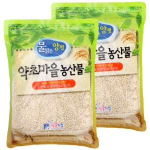 국산 늘찰보리쌀 2025년산 햇곡 찰보리 잡곡밥용 보리밥 1kg, 2개