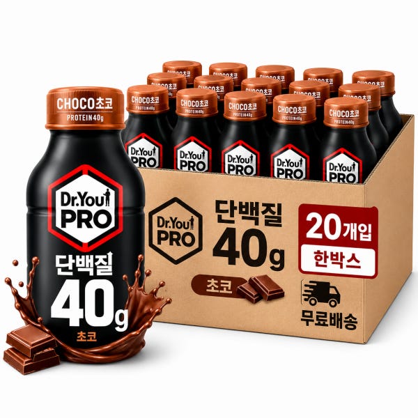정기구독 오리온 닥터유프로 단백질드링크 초코40g 350ml 헬스 음료 단백질 보충제