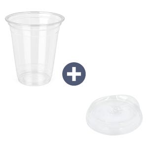 350ml 12온스 92파이 테이크아웃컵 아이스컵 아이스컵 개폐형 리드 세트 1000개