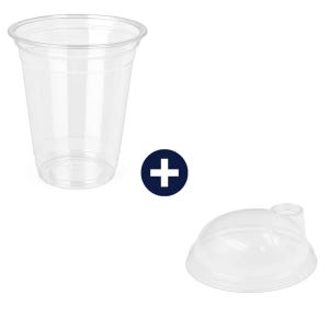 350ml 12온스 92파이 테이크아웃컵 일회용컵 아이스컵 빨대형 리드 세트 1000개