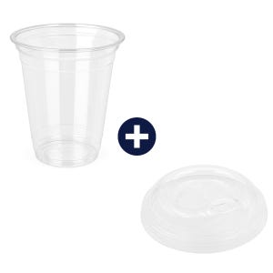 350ml 12온스 92파이 테이크아웃컵 아이스커피잔 아이스컵 튜브형 리드 세트 1000개