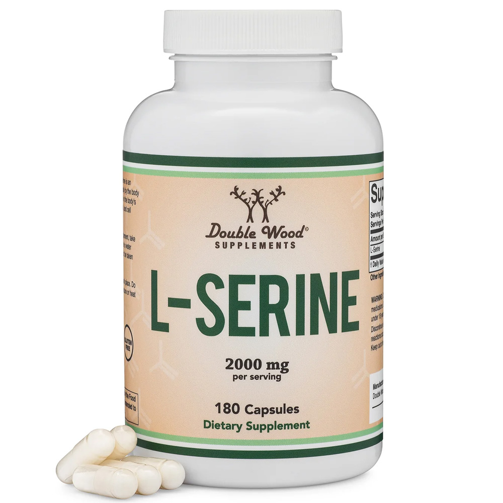 더블우드 <b>L-세린</b> 2000mg 180캡슐 엘세린 L세린