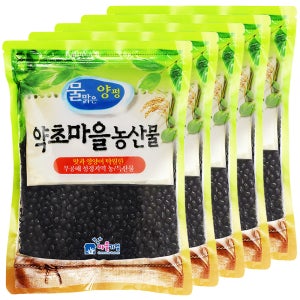 2025년산 국산 서리태 햇곡 속청 검은콩 검정콩 대용량 1kg, 5개