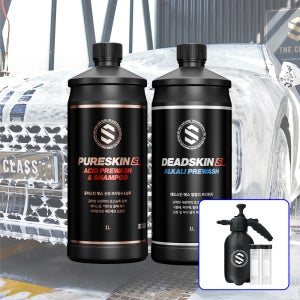 [+압축분무기] 퓨어스킨S & 데드스킨S 산성 알칼리 프리워시 세트