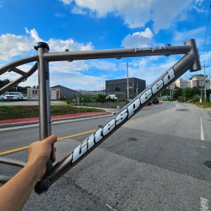 라이트스피드 피스가 티타늄 MTB 자전거 프레임