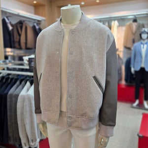 베이지 차콜 바시티 자켓 점퍼 STCO 봄 가을 간절기 블루종 야구 점퍼 잠바