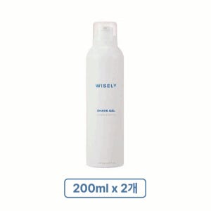 와이즐리 쉐이빙젤 200ml, 2개