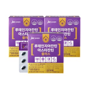 JW중외제약 루테인지아잔틴 아스타잔틴 플러스 500mg 30캡슐, 3개
