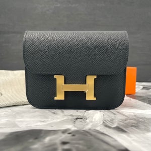 에르메스 콘스탄스 슬림 블랙 금장