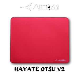 아티산 FX 하야테 오츠 V2 게이밍 마우스 패드 Artisan Otsu 와인레드(L), L(XSOFT)