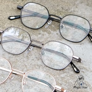 4가지 컬러 매그앤드로우 MAG09 다각형 안구 작은사이즈 고도근시 안경