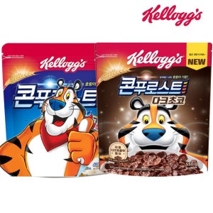켈로그 시리얼 콘푸로스트 600g+콘푸로스트 다크초코 550g