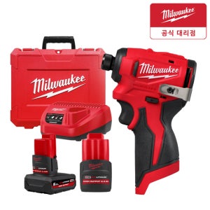 밀워키 M12 BLIDRC-5252C 12V 충전 임팩트 드라이버세트 5.0Ah 2.5Ah