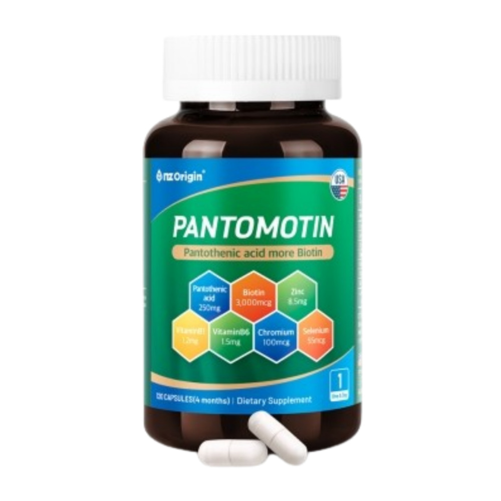 <b>엔젯오리진</b> 판토 텐산 비 오틴 <b>크롬</b> 비타민B 판토모틴 120캡슐 머리카락 영양 모나