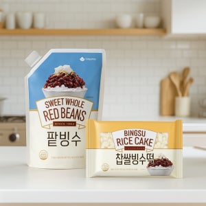 팥빙수 재료 세트 통단팥 찹쌀빙수떡