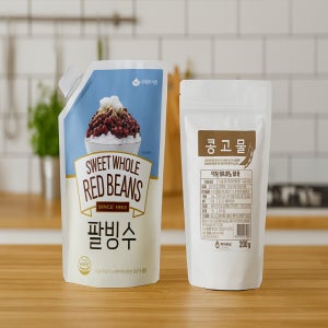 팥빙수 재료 세트 통단팥 떡고물