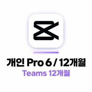 캡컷 CapCut PRO 6개월 12개월 구독 이용권
