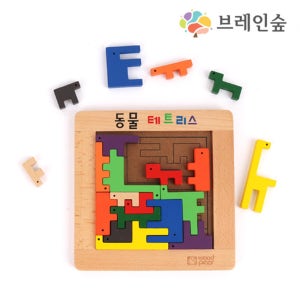 어린이집 동물모양 재밌는 테트리스 퍼즐 교구 추천선물 추리력