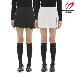 마스터바니 골프웨어 여성 골프 스커트 간절기 플리츠 주름 트임 치마 E1PC201
