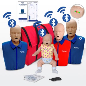교육용 심폐소생술마네킹 패밀리 블루투스형 4Pack 앱다운 프레스탄 CPR 애니