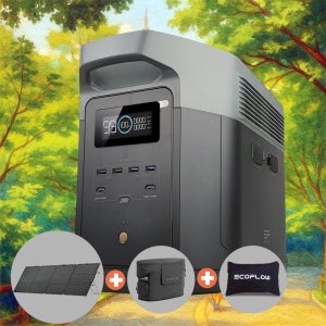 에코플로우 델타2 맥스 EFD350 2048Wh 리튬인산철 파워뱅크 캠핑 차박 낚시 AD