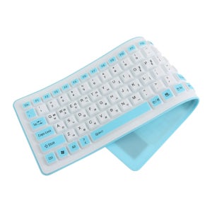 Coms 실리콘 롤 키보드 USB 인터페이스 103키 방수기능 White 유선 BB624