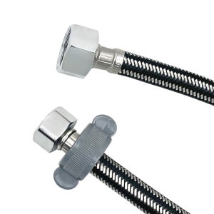 편리한 손조립 양변기 조절대 40cm 연결 고압호스 미진수도