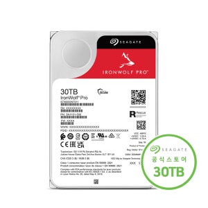 [N배송빠르게받기] 씨게이트 NAS 용 HDD 서버 스토리지 하드디스크 아이언울프 프로 512MB, 30TB