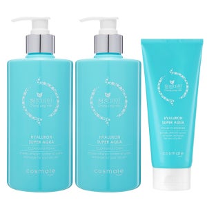 청정미인 히아루론 폼클렌징 500ml 2개+200ml 히알루론산 대용량 클렌징폼