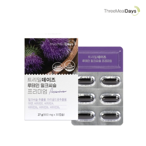트리밀데이즈 루테인 밀크씨슬 프리미엄 900mg x 30캡슐 간기능 <b>지방간</b> 간영양제