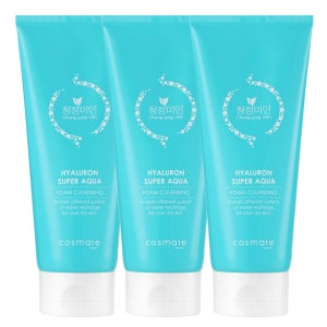 청정미인 히아루론 폼클렌징 200ml 3개 히알루론산 대용량 클렌징폼