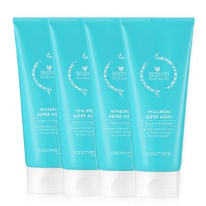 청정미인 히아루론 폼클렌징 200ml 4개 히알루론산 대용량 클렌징폼