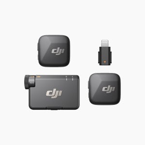 DJI Mic Mini (1 TX + 1 RX) + Mic Mini 송신기 (인피니티 블랙) + 스마트폰 어댑터 (Lightning)