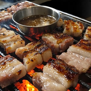 항정살 삼겹살 캠핌 구이용 돼지고기