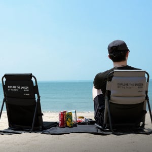 폴라리스 캠핑의자 G1 릴렉스 체어 그라운드 휴대용 의자 경량 등받이 좌식