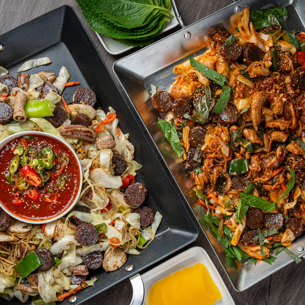 신림동 본가 백순대 순대 곱창 볶음 신림