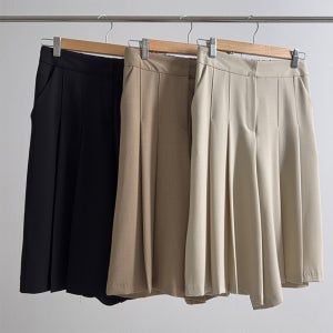 중년 여성 반바지 키작녀 5부 슬랙스 반바지 여름 정장